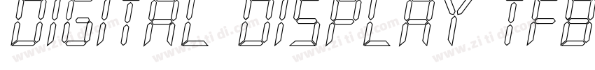 digital display tfb字体转换